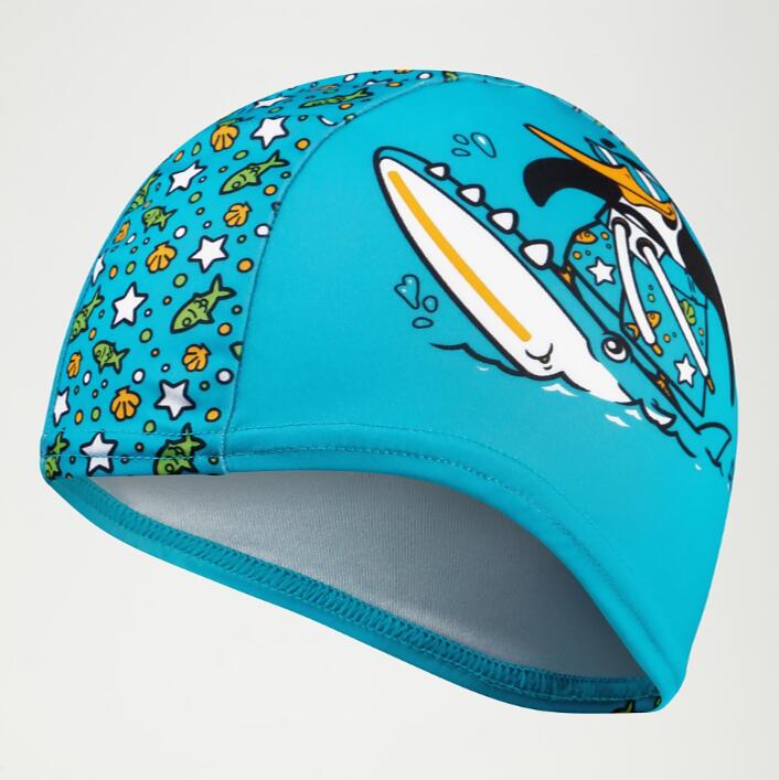 D. Kapa za pliv. PRINTED POLYESTER CAP IU BLUEGREEN (1) D. Kapa za pliv. PRINTED POLYESTER CAP IU BLUE/GREEN - Image 2
