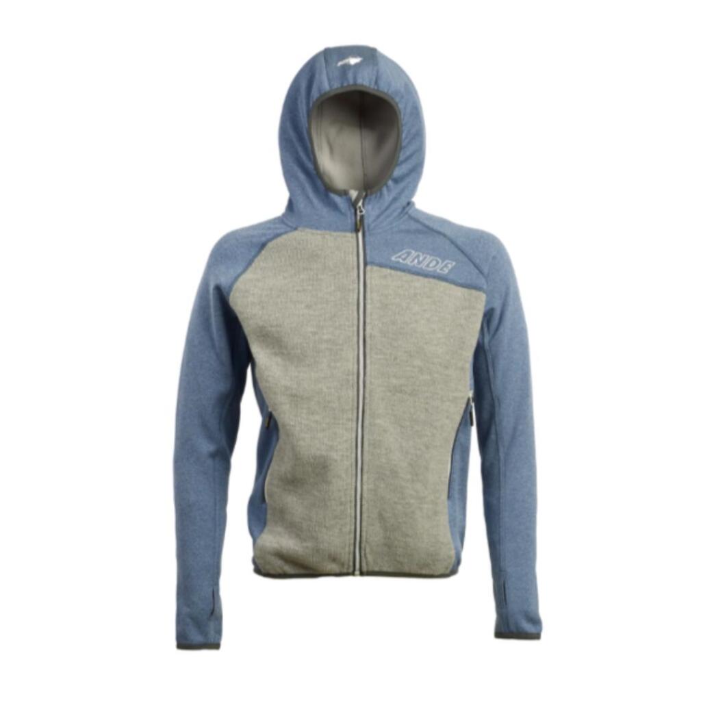 ANDE-Flis-PRESENA-WOOL-ANDE-grigio-blu-denim ANDE Flis PRESENA WOOL ANDE - Image 1